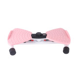 室內塑形計數扭腰機(配拉力繩) - 粉色 | 靜音扭腰機 | 阻力可調 | 旋扭減脂 | 塑身塑形