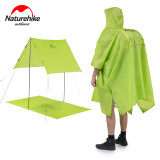 Naturehike 三合一210T滌綸升級款成人雨衣 (NH17D002-M) - 210T綠色