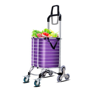 便攜八輪摺疊爬樓梯購物車 | 買餸必備 | 解放雙手 | 靈活爬梯