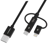 Momax One Link 3-in-1 USB A to Micro USB/Lightning/Type C (1米) DX1 | 香港行貨