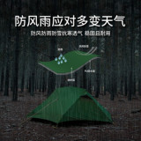 Naturehike Force 雙人防雨帳篷 (NH20ZP108) - 綠色 | 輕便防風 | PU3000+防水層 | 雙向通風透氣 - 綠