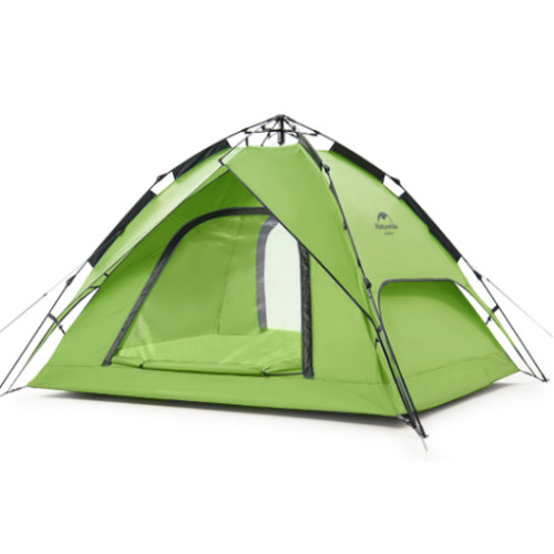 Naturehike 戶外雙層自動速開帳篷 (NH21ZP008) - 淺綠 | 防水通風 - 四人款淺綠
