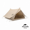 Naturehike 亙 4.8輕奢風戶外加厚雙人棉布屋式帳篷 (NH20ZP011) - 卡其 | 約4.8平方公尺 | 三面通風