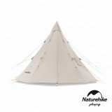 Naturehike 淵 輕奢風戶外帶煙囪口5-8人棉布金字塔帳篷 (NH20ZP012) | 約9.6平方公尺 | 防火布煙囪口設計
