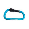 NatureHike 8cm 帶鎖D型鋁合金掛鉤登山扣 (NH15A008-D) - 藍色 | 多功能快掛背包安全鑰匙扣 - 藍