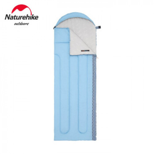Naturehike L350加大款戶外露營連帽睡袋 (NH21MSD07) - 藍色 | 可機洗 | 透氣舒適 - 藍