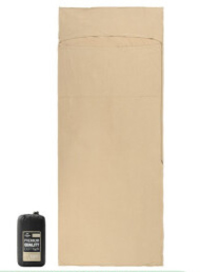 Naturehike 戶外便攜100%純棉旅行睡袋內套 (NH15S012-D) - 木啡色