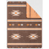 Naturehike 印第安幾何羊毛披毯 (NH20FS036) - 深啡色 | 加厚地攤 | 型格圖案 - 深啡