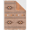 Naturehike 印第安幾何羊毛披毯 (NH20FS036) - 卡其色 | 加厚地攤 | 型格圖案 - 卡其