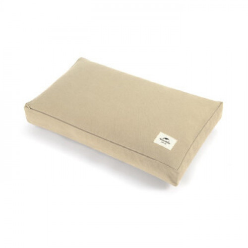 Naturehike 長型帆布腰枕背墊 (NH21PS002) - 卡其色 | 100%棉面料 | 100%白鵝毛 - 長方型 - 卡其