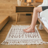 Naturehike 戶外印花圖案防滑編織地毯 (NH21PS003) - 本白色 | 手工編織 | 自然纖維 - 本白