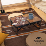 Naturehike 鹿野迷你鋁合金手提折疊桌 (NH20JJ028) - 復古色 | MDF中密度纖維板 | 輕鬆搭建折疊 - 復古色迷你款
