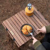 Naturehike 戶外折疊實木蛋捲桌 (NH21JJ001) | 便攜收納 | 黑胡桃木 - 標準