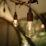 Naturehike 戶外便攜乾電池拉線燈 (NH21ZM002) - 木紋色奶泡燈 | 露營帳篷氣氛燈 | PC不易碎燈罩 - 乾電池款 - 木紋奶泡