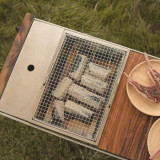 Naturehike 野穀戶外露營大型不銹鋼折疊燒烤架 (NH20CJ006) | 304不銹鋼烤網 | 大容量炭槽 - 大型
