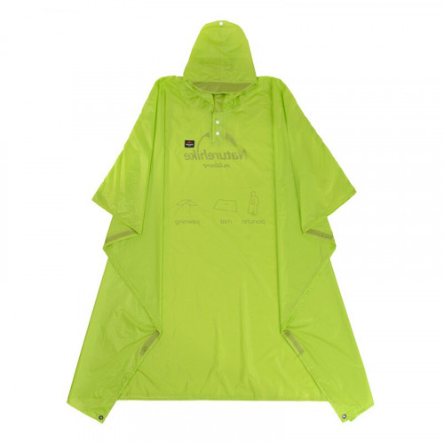 Naturehike 三合一20D尼龍升級超輕款成人雨衣 (NH17D003-M) - 20D綠色