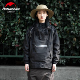 Naturehike 短款連帽半開襟雨衣 (NH21FS005) - L - L