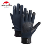 Naturehike 冬天保暖抓絨防水軟殼手套 (NH19S005-T) - 藍色 M | 防風防水滑雪手套 - M- 藍