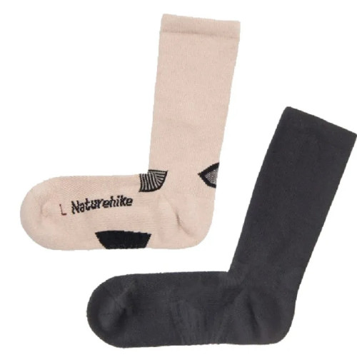 Naturehike 速乾排汗健身直角襪兩對裝 (NH21FS014) - 長襪L碼