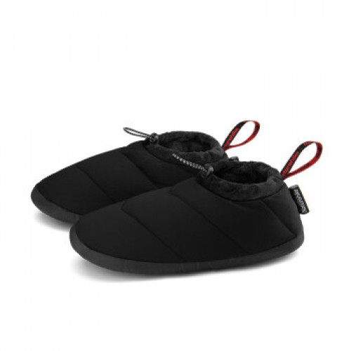Naturehike 戶外冬季雪地羽絨營地鞋 (NH20FS027) - 黑色XL碼 | 柔軟防滑鞋底 - XL - 黑