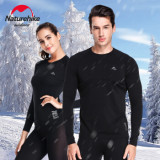 Naturehike Coolmax 冬季運動健身保暖內衣 (NH19FS024) - 黑色男裝M碼 | 吸濕排汗 | 乾爽面料 - 男裝 - M - 黑