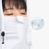 Naturehike 針織長袖遮臉防曬衣 (NH21FS025) - 灰色XL碼 | 防紫外線UPF50+ | 輕薄透氣 | 高效阻熱 - XL - 灰