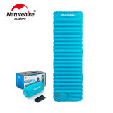 Naturehike 70D尼龍TPU連枕頭超輕充氣戶外睡墊 (NH18Q001-D) - 藍色加大款 | 自動充氣 - 藍色加大款