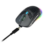 Dragon War ELE-G27 RGB羽量級92g無綫滑鼠 - 白色 | 3600dpi | 靜音按鈕 | 香港行貨 - 白色