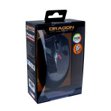 Dragon War ELE-G26蜂窩形RGB燈效 65g 超輕滑鼠 - 黑色 | 6400DPI | 香港行貨 - 黑色