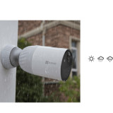 螢石 Ezviz BC1-B1 無線充電防水網絡攝錄機套裝 (1攝錄機+1基座) | 彩色夜視 | 雙向通話 | IP66防水防塵 | 香港行貨
