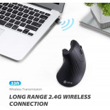 iClever TM209G 無線人體工學60度垂直滑鼠 | 2.4GHz | 無線6按鈕 | 1600 dpi | 香港行貨