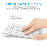 iClever IC-KP08 便攜式5.1藍牙數字鍵盤 - 白色 | 便捷功能鍵 | 數據輸入 | 香港行貨 - 白色
