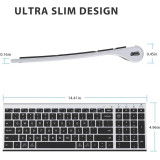 iClever IC-BK10可充電藍牙5.1全尺寸超薄鍵盤 - 薄荷綠 | 連數字鍵盤 | 人體工學設計 | 香港行貨 - 薄荷綠