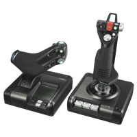 羅技 Logitech G X52 Pro H.O.T.A.S. 部分金屬的油門與搖桿模擬控制器 945-000022 香港行貨 - 訂購產品