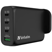 Verbatim 66634   4插130W USB快速充電器 | PD 3.0 | QC 3.0 | 香港行貨