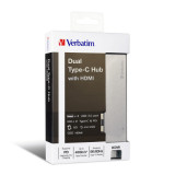 Verbatim  65600 雙接口Type C擴展器連HDMI | 香港行貨