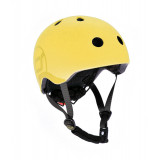 Scoot & Ride 可調校兒童LED閃燈頭盔 - S-M碼黃色 | 香港行貨 - S-M碼黃色