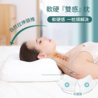 日本Yohome 軟硬雙感助眠護頸枕 | 懸浮睡感 | 零壓竹炭記憶棉 | 香港行貨