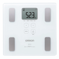 OMRON - HBF-214 體重體脂肪測量器 | 體脂磅 | 內臟脂肪指數 | 香港行貨 - 白色