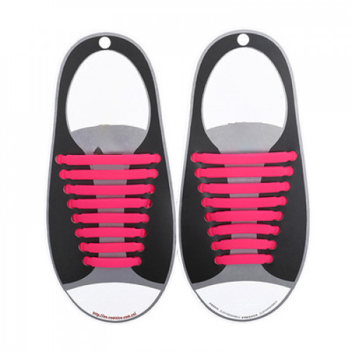 矽膠免綁鞋帶 1對 - 粉色 | 懶人恩物 | 不再彎腰綁鞋帶 | 時尚尖端