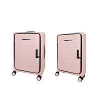 Bubule 24寸可摺疊行李箱 - 玫瑰粉色| 5秒摺展 | 釋放空間 | 時尚配色