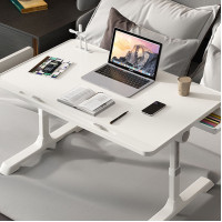 多功能床上懶人電腦桌 (帶抽屜及USB) | 270度旋轉 | 一秒摺疊
