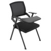 會議摺椅連寫字板 - 黑色 | 筆槽杯槽設計 | 彈力透氣背網 | 學校會議培訓上課椅 