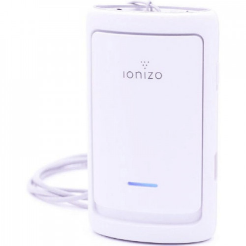 Ionizo 智能空氣檢測連空氣淨化機 銀色 香港行貨 | 雙碳纖維刷 | 空氣驗測 | 頸帶背夾兼備 - 銀色