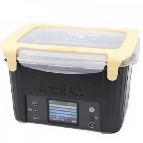 LunchEAZE 自動加熱飯盒 黑色灰蓋 香港行貨 | 自動加熱 | 健康物料 | 辦公室必備 - 黑灰色