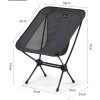 Naturehike  YL08戶外露營便攜折疊月亮椅 (NH20JJ027) - 碳灰色 | 耐磨抗撕裂牛津布 | 貼合身體曲線|露營椅