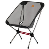 Naturehike  YL08戶外露營便攜折疊月亮椅 (NH20JJ027) - 黑色 | 耐磨抗撕裂牛津布 | 貼合身體曲線|露營椅