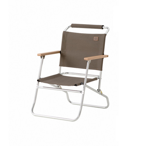 Naturehike 孚野鋁合金可折疊羅浮椅 (NH20JJ024) - 棕色矮款 | 120kg承重 | 加厚椅面