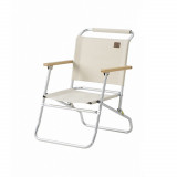 Naturehike 孚野鋁合金可折疊羅浮椅 (NH20JJ024) - 白色矮款 | 120kg承重 | 加厚椅面