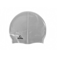 GOMA - GS1905-S SILICONE 防黏髮泳帽 - 銀色 - 銀色